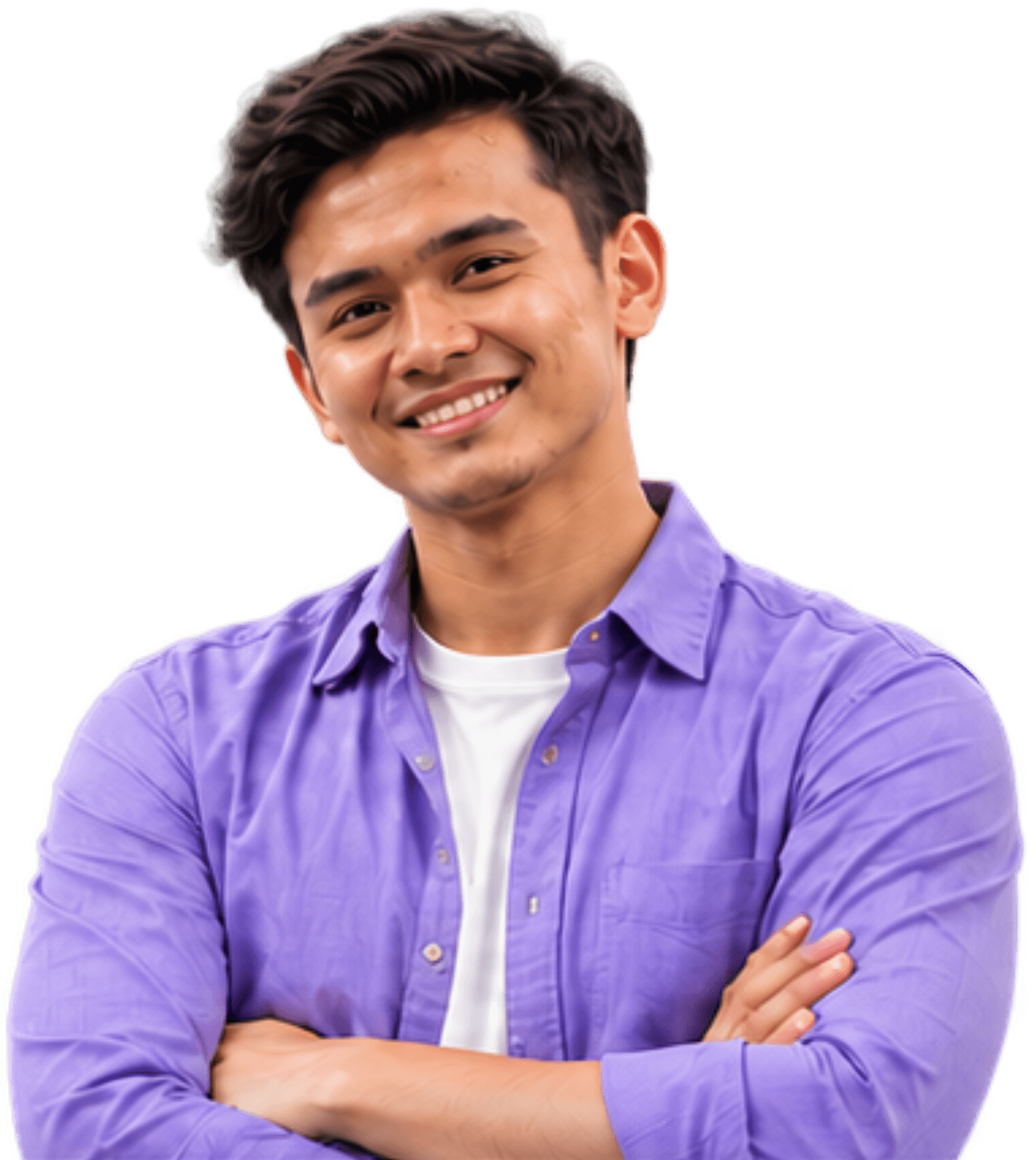 Smiling Amplify professional with arms crossed